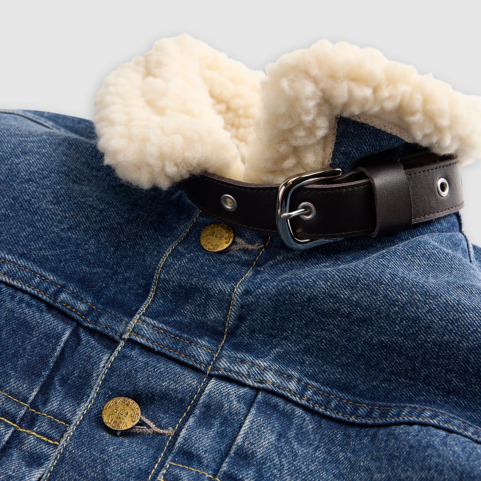 levi’s® x sacai women's sherpa jacket 008BM0002XS- Medium Indigo – Levi's Hong Kong