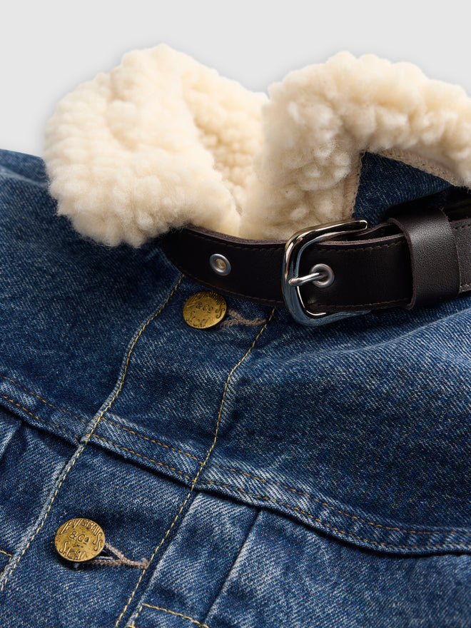 levi’s® x sacai women's sherpa 外套 008BM0002S- Medium Indigo  – Levi's 香港