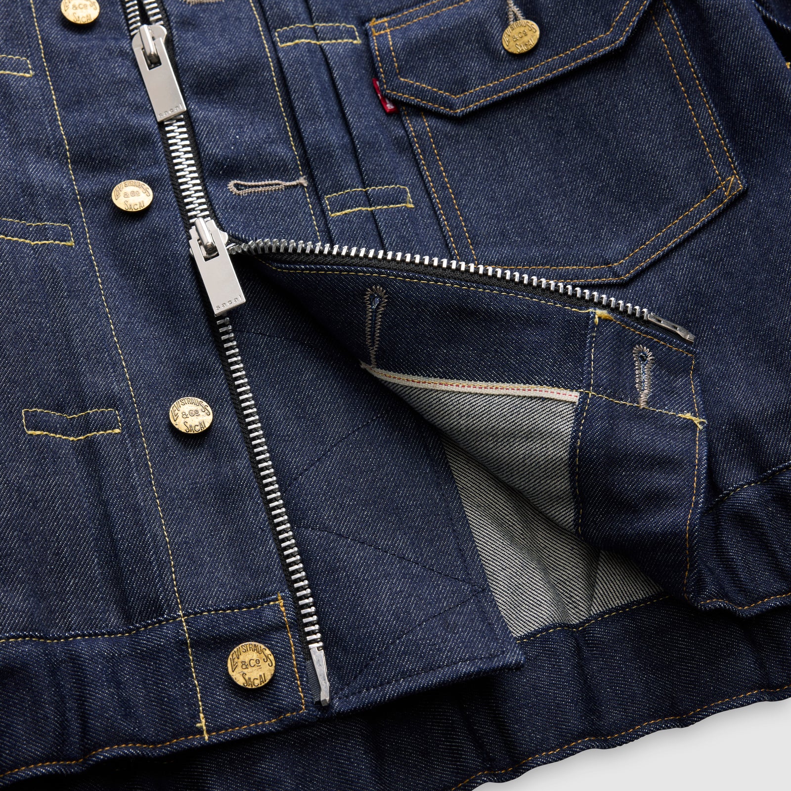 levi’s® x sacai women's blouson jacket 008BN0001XS- Dark Indigo – Levi's Hong Kong