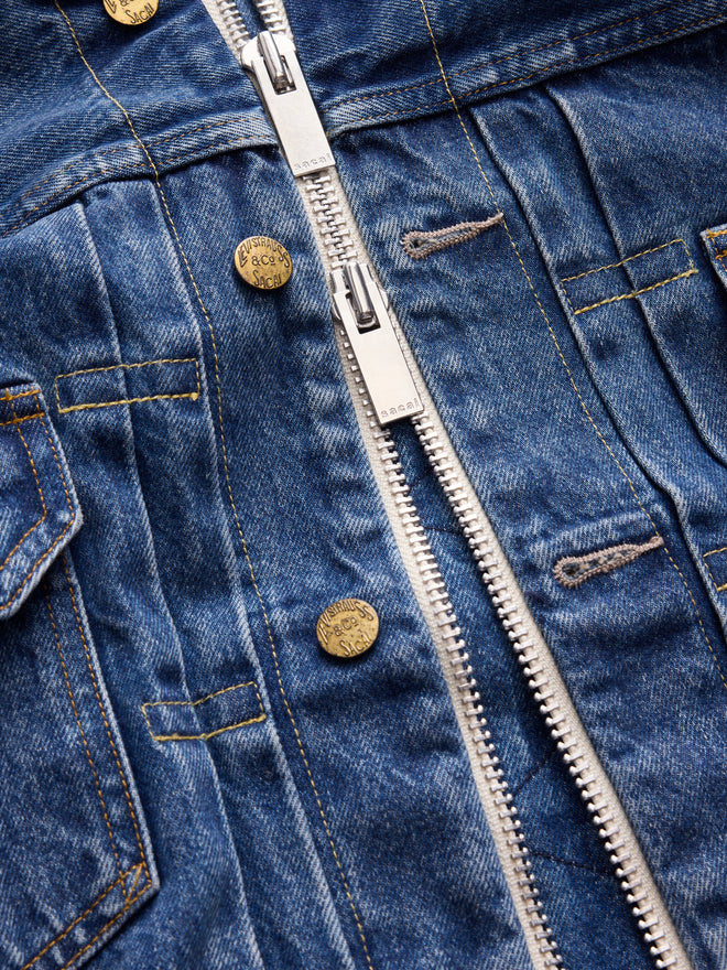 levi’s® x sacai women's blouson 外套 008BN0002XS- Medium Indigo  – Levi's 香港