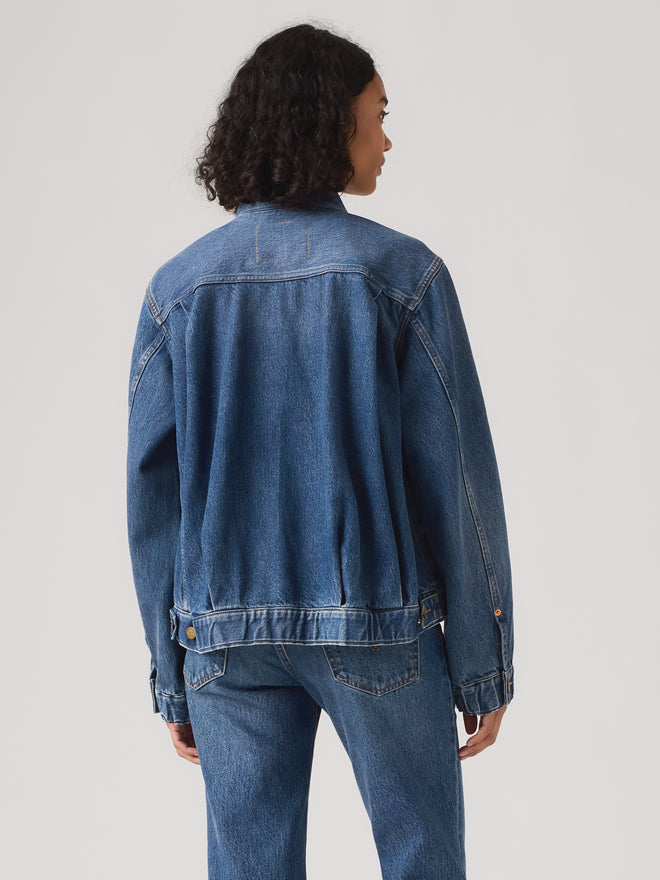 levi’s® x sacai women's blouson 外套 008BN0002XS- Medium Indigo  – Levi's 香港