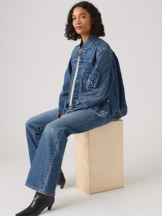 levi’s® x sacai women's blouson 外套 008BN0002XS- Medium Indigo  – Levi's 香港