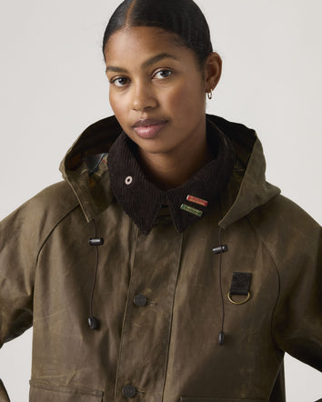 levi's® x barbour spey waxed jacket 008GK0005XL- Tobacco  – Levi's Hong Kong