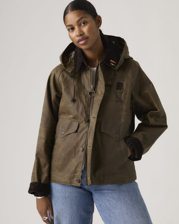 levi's® x barbour spey waxed jacket 008GK0005XL- Tobacco  – Levi's Hong Kong