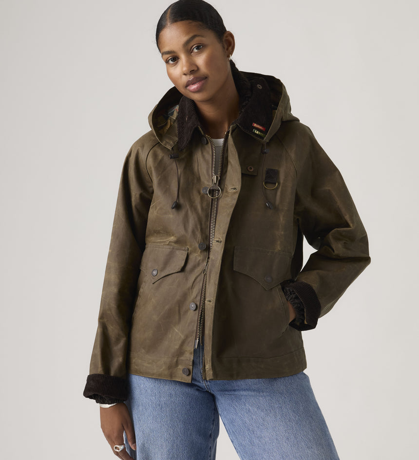 levi's® x barbour spey waxed jacket 008GK0005XL- Tobacco – Levi's Hong Kong