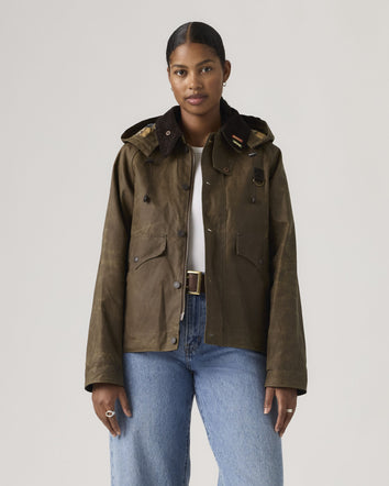 levi's® x barbour spey waxed jacket 008GK0005XL- Tobacco  – Levi's Hong Kong