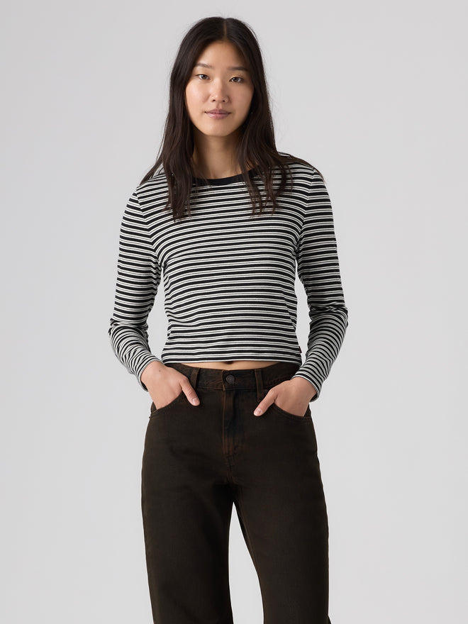 rosé's style levi's® women's essential baby long-sleeve tee 008SS0008XS- Multicolor  – Levi's Hong Kong