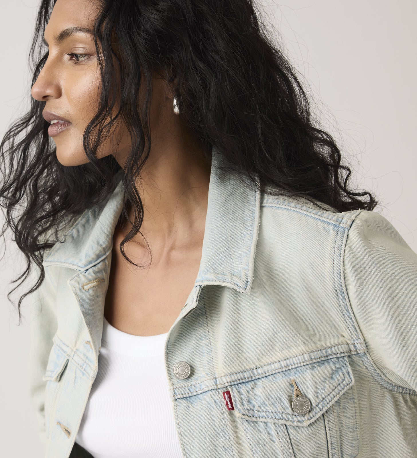 levi's® 經典牛仔外套 | 女裝 299450242S- Medium Indigo – Levi's 香港
