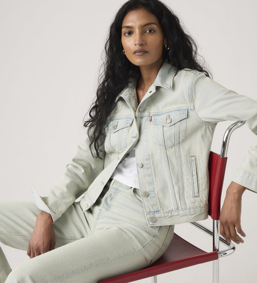 levi's® 經典牛仔外套 | 女裝 299450242S- Medium Indigo – Levi's 香港