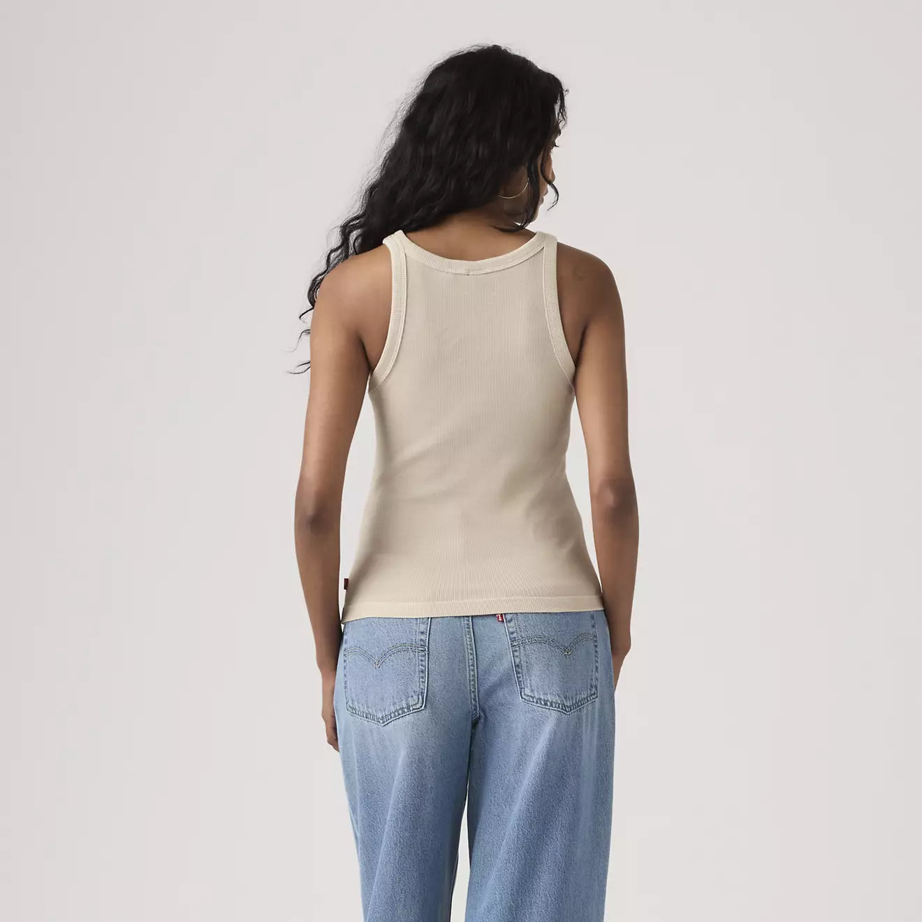 levi's® women's essential racer tank A33810039M- Grey – Levi's Hong Kong