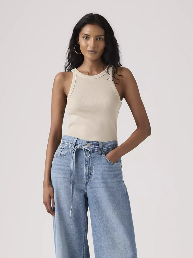 levi's® women's essential racer tank A33810039M- Grey  – Levi's Hong Kong