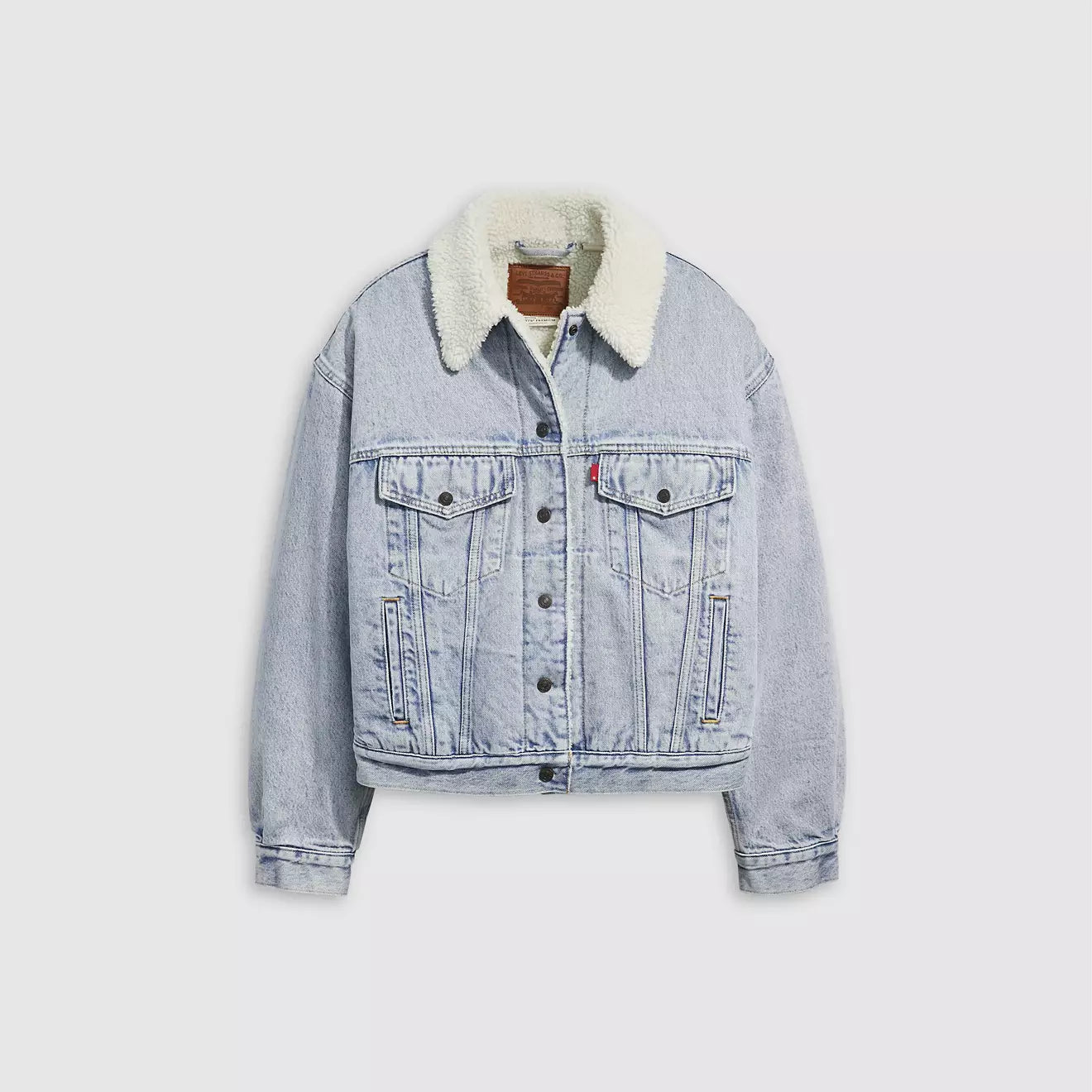 levi's® '90s sherpa trucker 90年代外套 | 女裝   A44350010XXS- Light Indigo – Levi's 香港