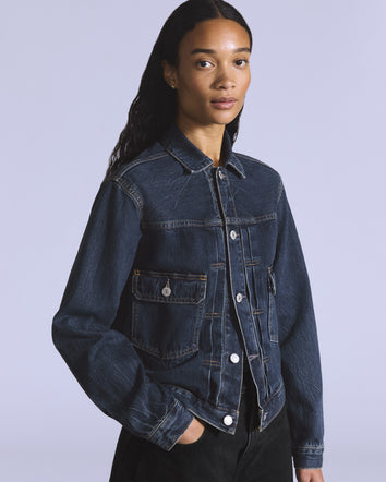 levi’s® blue tab™ women’s type ii trucker jacket A58840004XS- Multicolor  – Levi's 香港