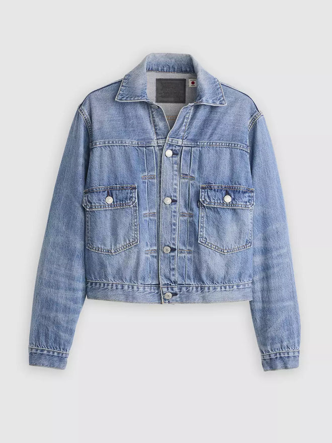 levi's® blue tab™ women's type ii trucker jacket A58840005XS- Medium Indigo  – Levi's Hong Kong