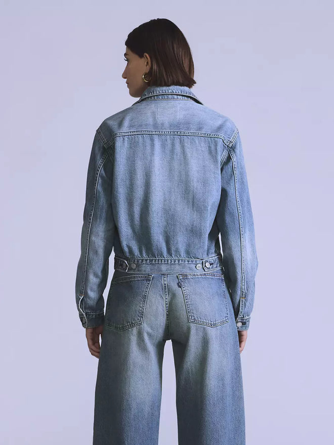 levi's® blue tab™ women's type ii trucker jacket A58840005XS- Medium Indigo  – Levi's Hong Kong