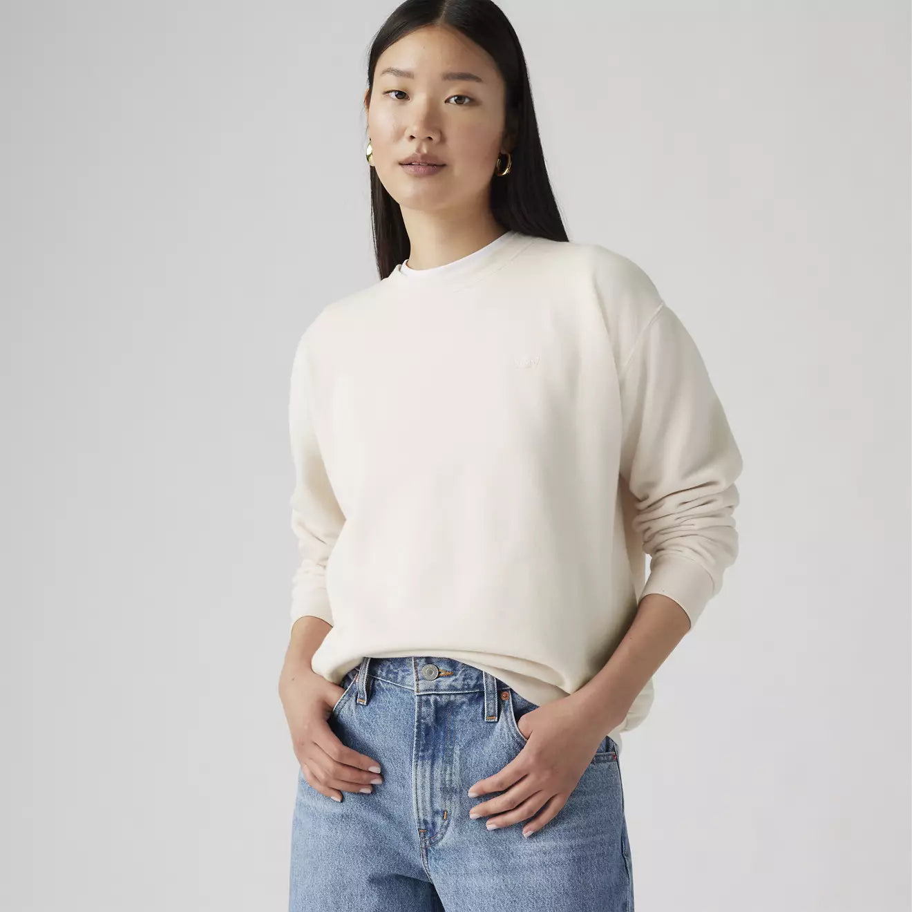 levi's® everyday 日常衛衣 | 女裝   A59420036XS- White – Levi's 香港