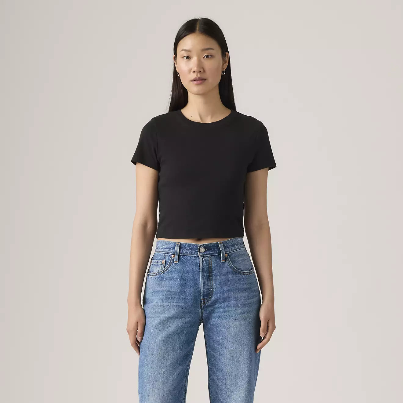 levi's® women's essential sporty t-shirt A74190001XS- Black – Levi's Hong Kong