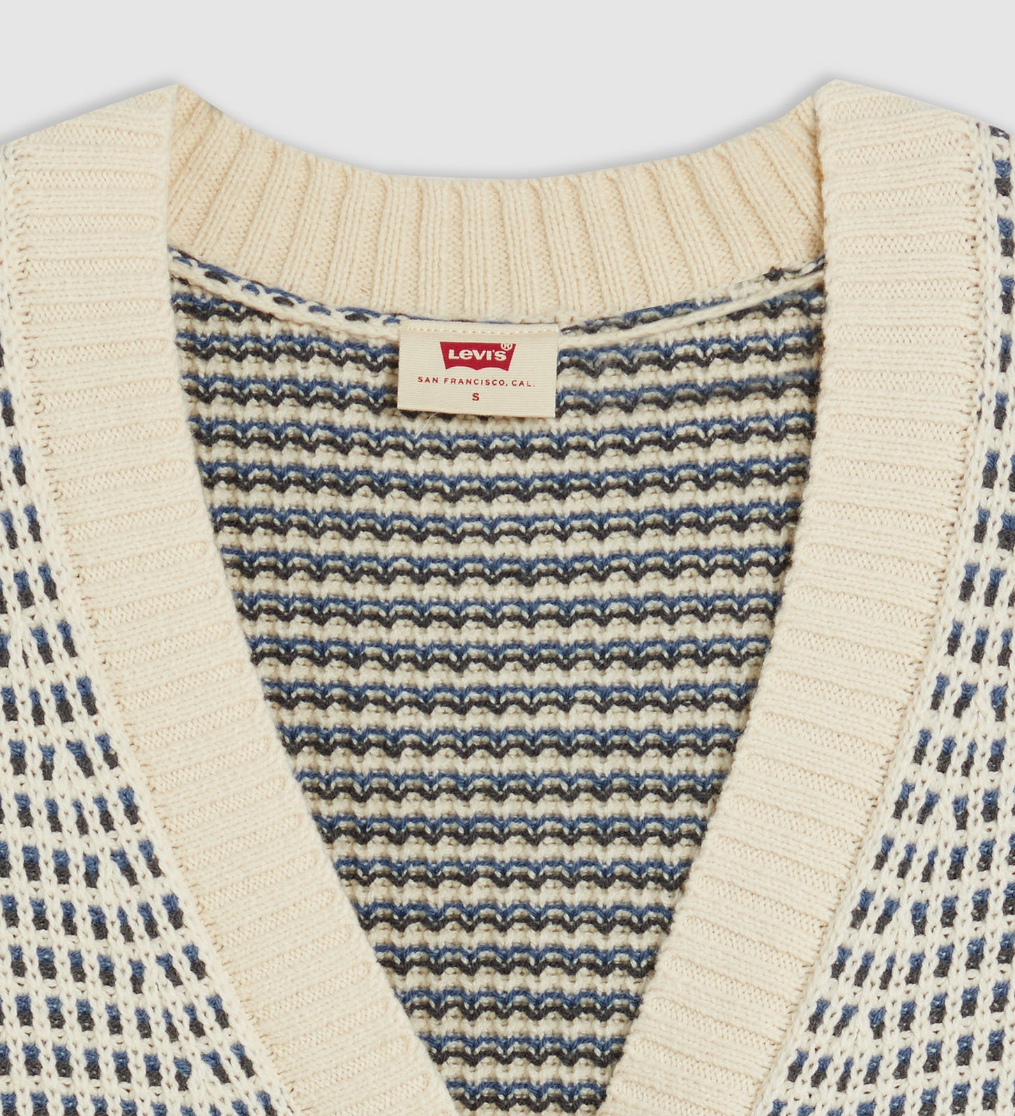 levi's® 雪花圖案開襟羊毛衫 A87280009XXS- Grey – Levi's 香港