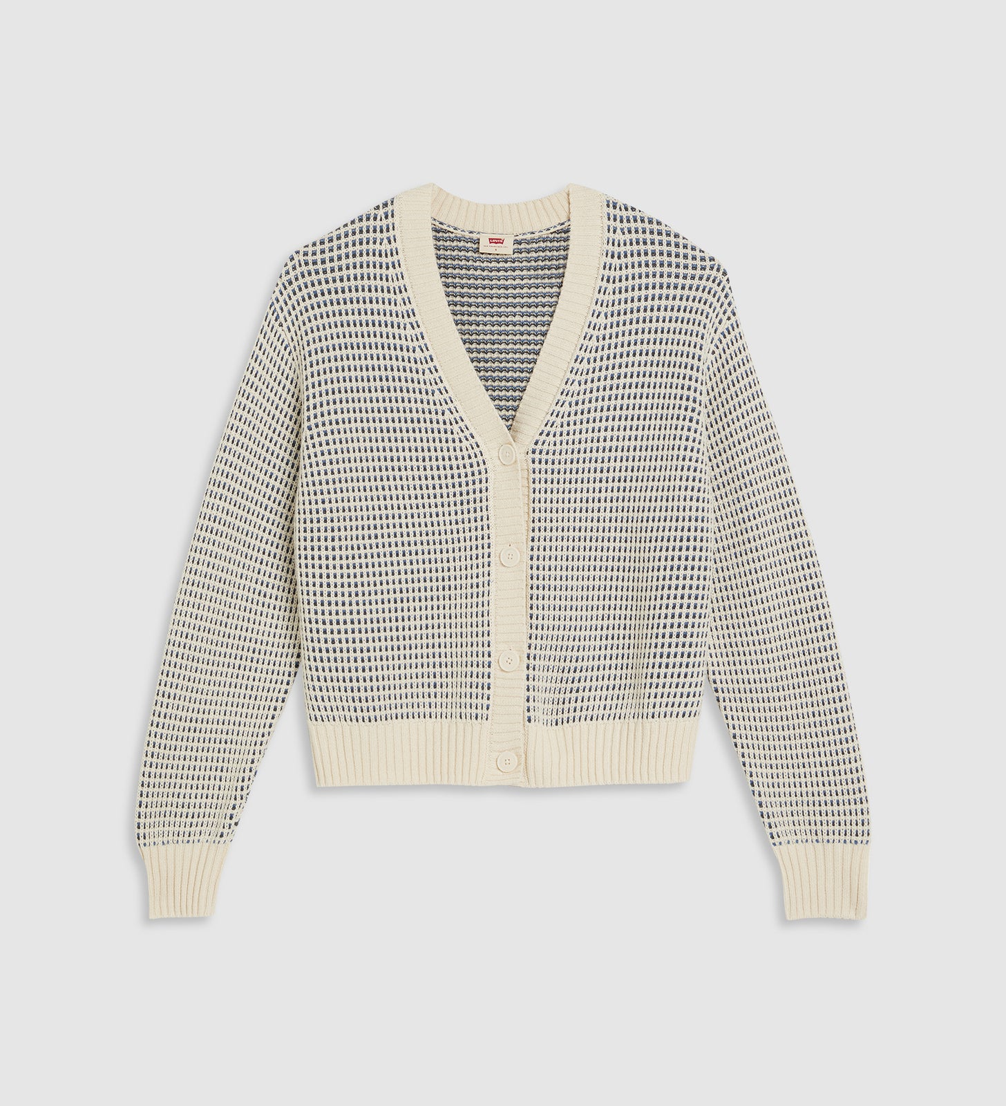 levi's® 雪花圖案開襟羊毛衫 A87280009XXS- Grey – Levi's 香港