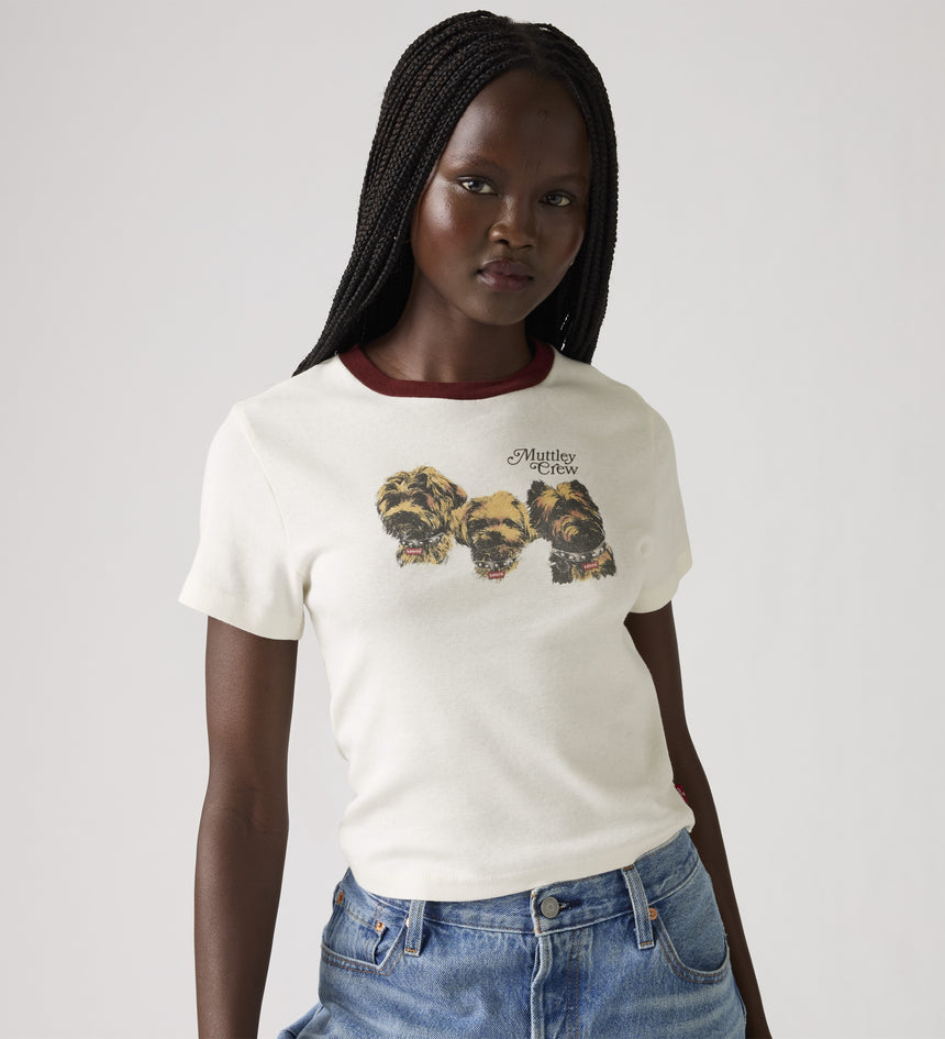 levi's® women's graphic essential sporty tee A87980071XS- White – Levi's Hong Kong