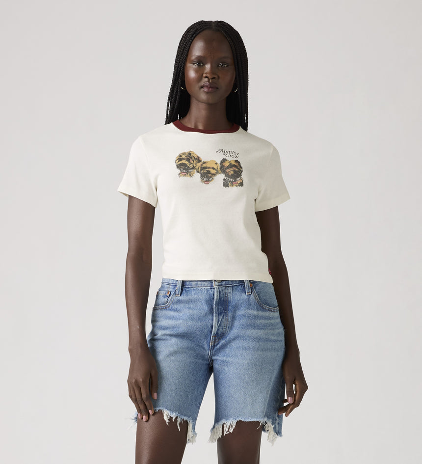 levi's® women's graphic essential sporty tee A87980071XS- White – Levi's Hong Kong