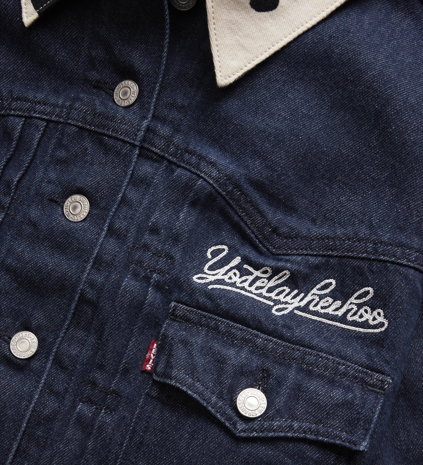 levi's® x toy story 女士 type ii trucker 牛仔外套 | 女裝 0034C0000XS- Dark Indigo – Levi's 香港