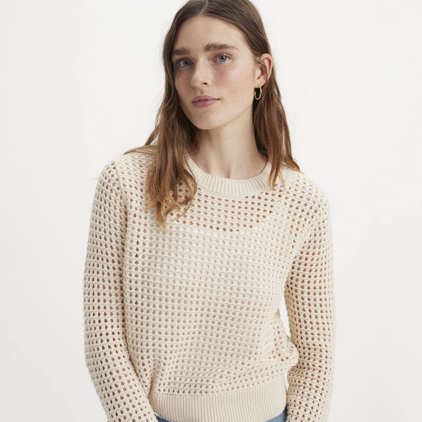 Levi's® Women's Superbloom Crochet Long-Sleeve Top