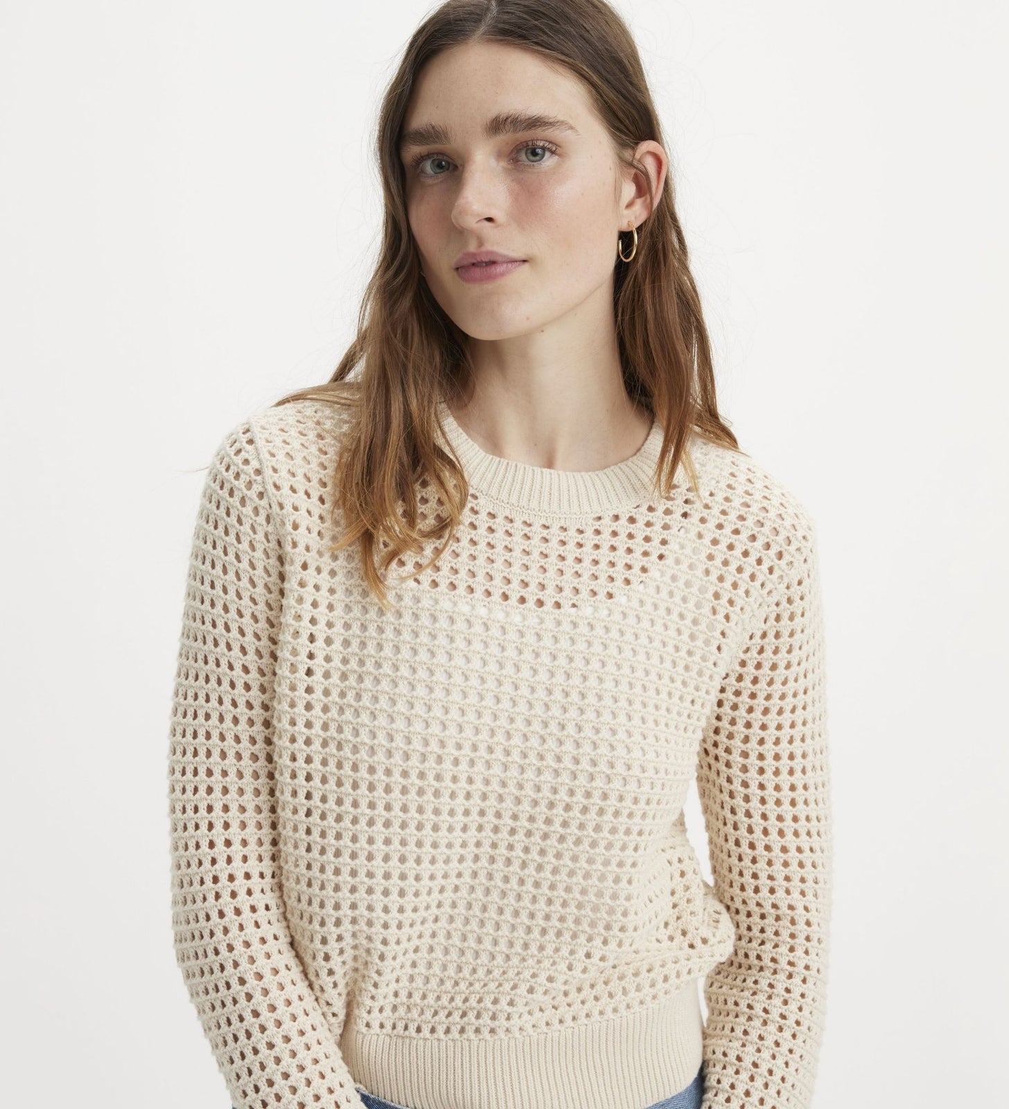 levi's® superbloom鉤針長袖上衣| 女裝 A88890000XXS- Egret – Levi's 香港