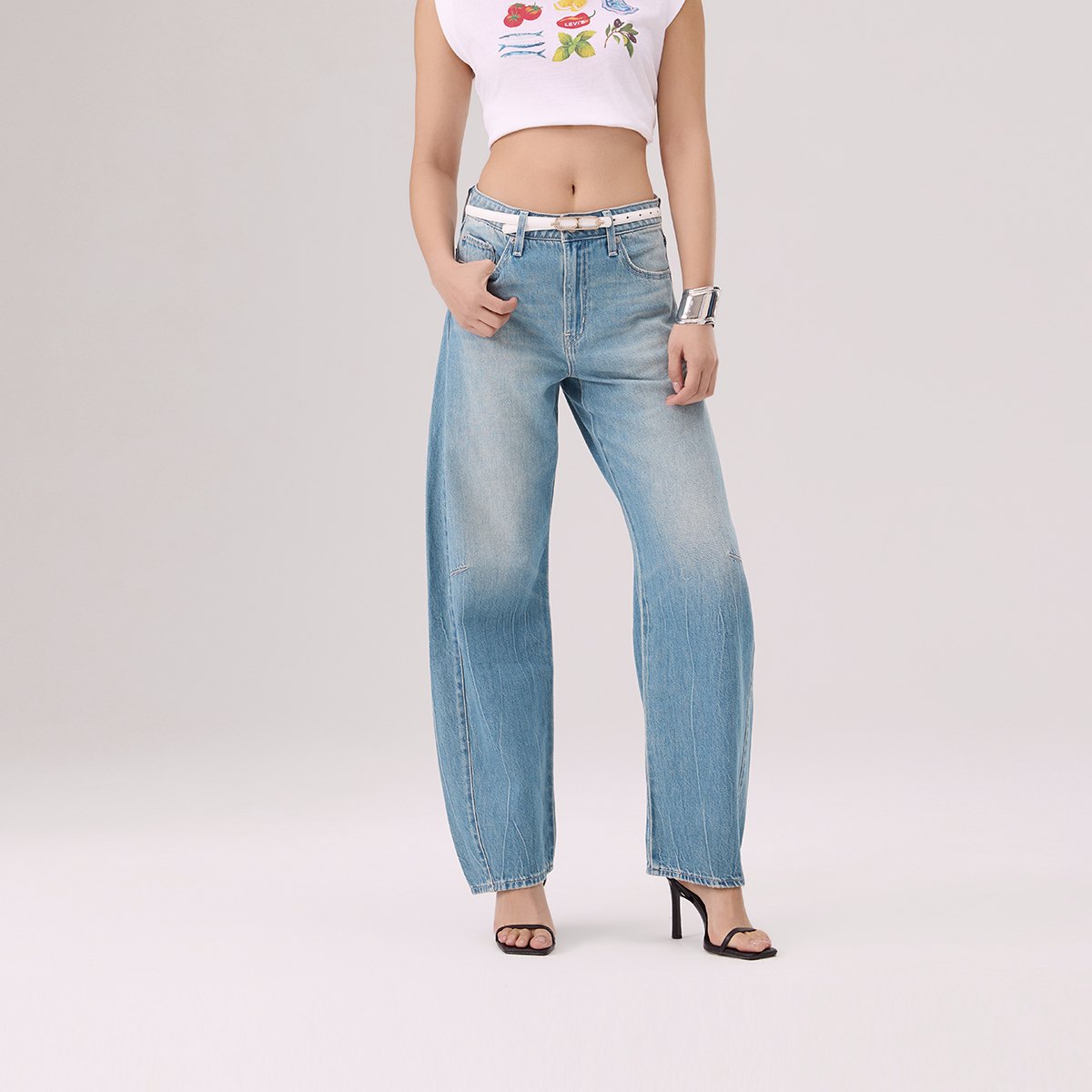 levi's® baggy dad barrel 牛仔褲 | 女裝 0039A00342430 Indigo – Levi's 香港