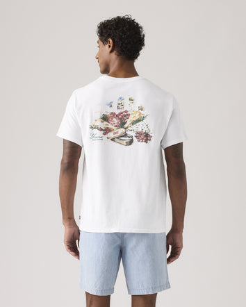 levi's® relaxed 寬鬆短袖圖案 t恤 | 男裝   161432386S- White  – Levi's 香港