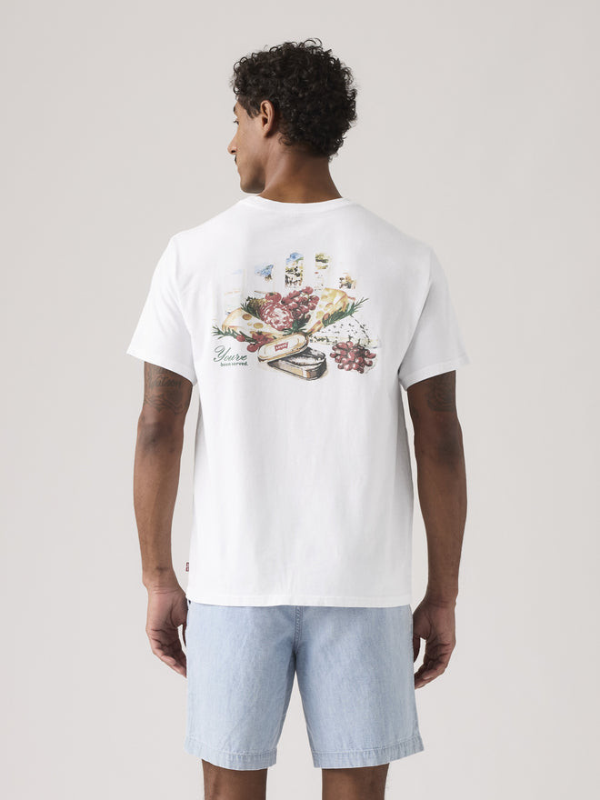 levi's® relaxed 寬鬆短袖圖案 t恤 | 男裝   161432386S- White  – Levi's 香港