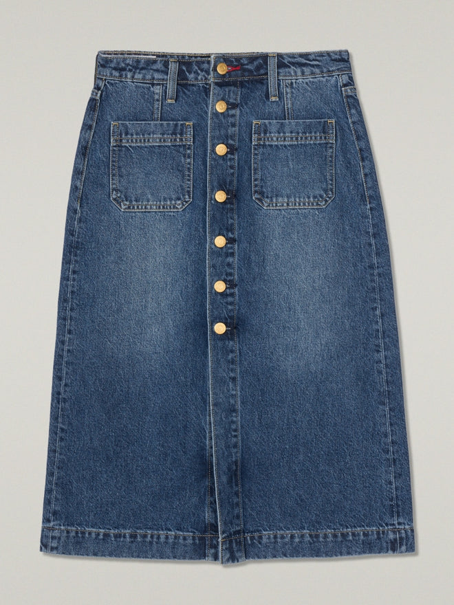 levi's® women's button-front denim skirt 006JO000127- Indigo  – Levi's Hong Kong