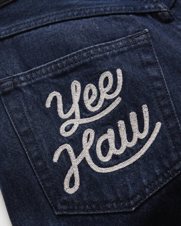 levi's® x toy story 女士肋骨喇叭牛仔褲 | 女裝 0034I00002432 Dark Indigo  – Levi's 香港