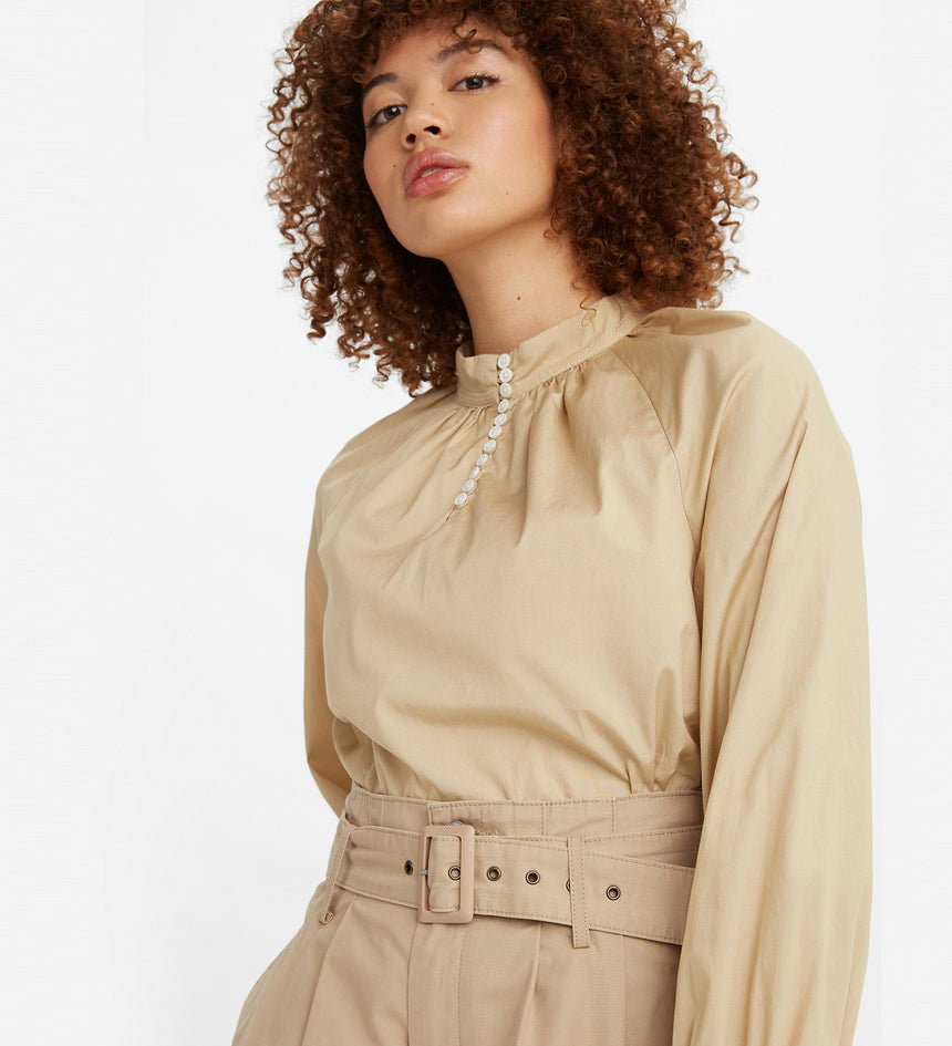 gillian mock neck ls top safari 292640003L- Safari – Levi's Hong Kong