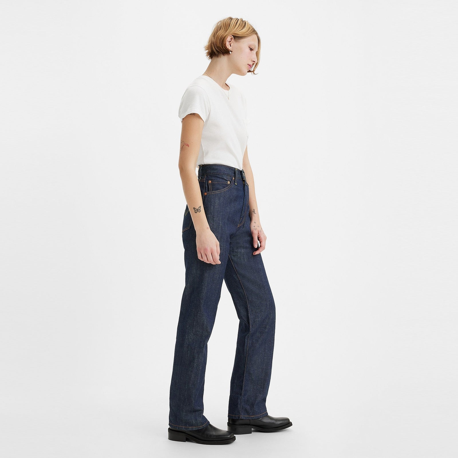 levi's® 1950's 701 jeans 5070100362630 Dark Indigo Organic 701 - Dark Indigo - Flat Finish – Levi's Hong Kong