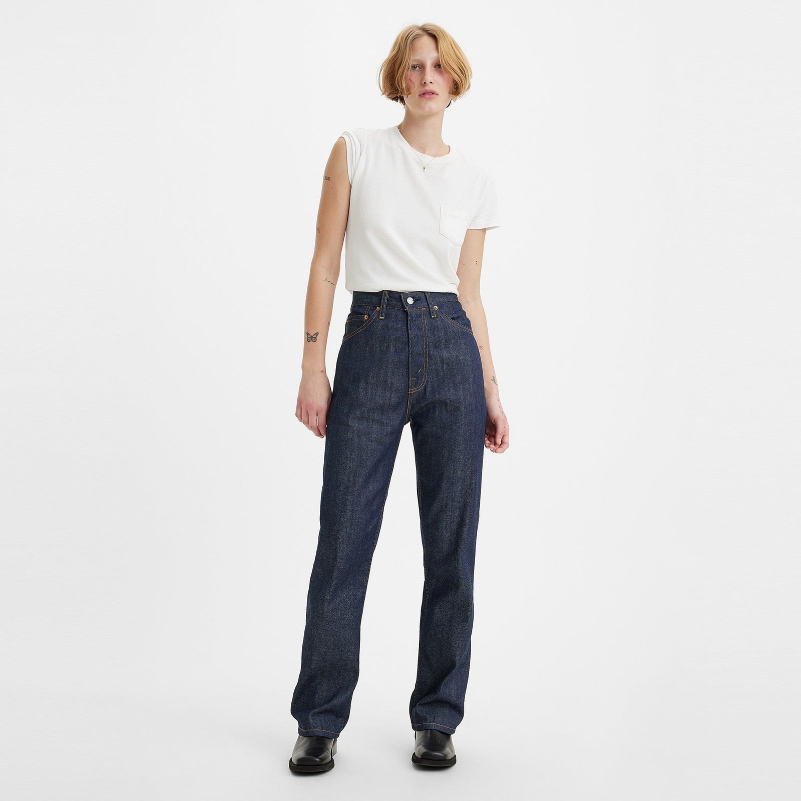 levi's® 1950's 701 jeans 5070100362630 Dark Indigo Organic 701 - Dark Indigo - Flat Finish – Levi's Hong Kong