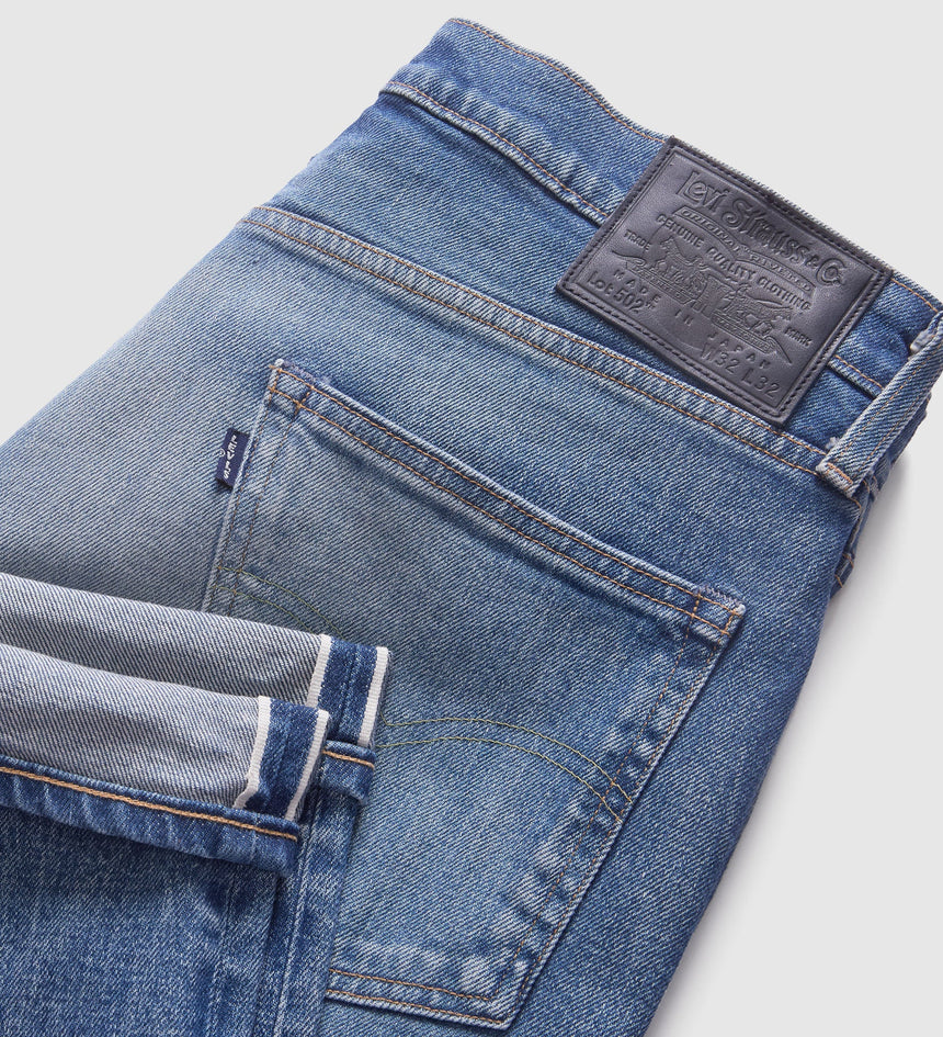 levi’s® blue tab™ 男裝 502™ 修身窄腳牛仔褲 A588100113432 Medium Indigo – Levi's 香港