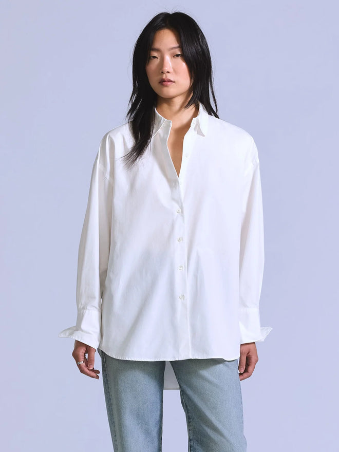 levi's® blue tab™ 梭織鈕扣襯衫 | 女裝 006UD0002XS- White  – Levi's 香港