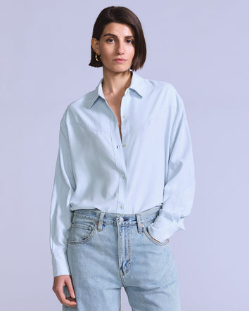 levi's® blue tab™ rider 騎士襯衫 | 女裝   004TS0001XS- Blue  – Levi's 香港
