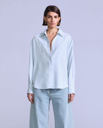 levi's® blue tab™ rider 騎士襯衫 | 女裝   004TS0001XS- Blue  – Levi's 香港