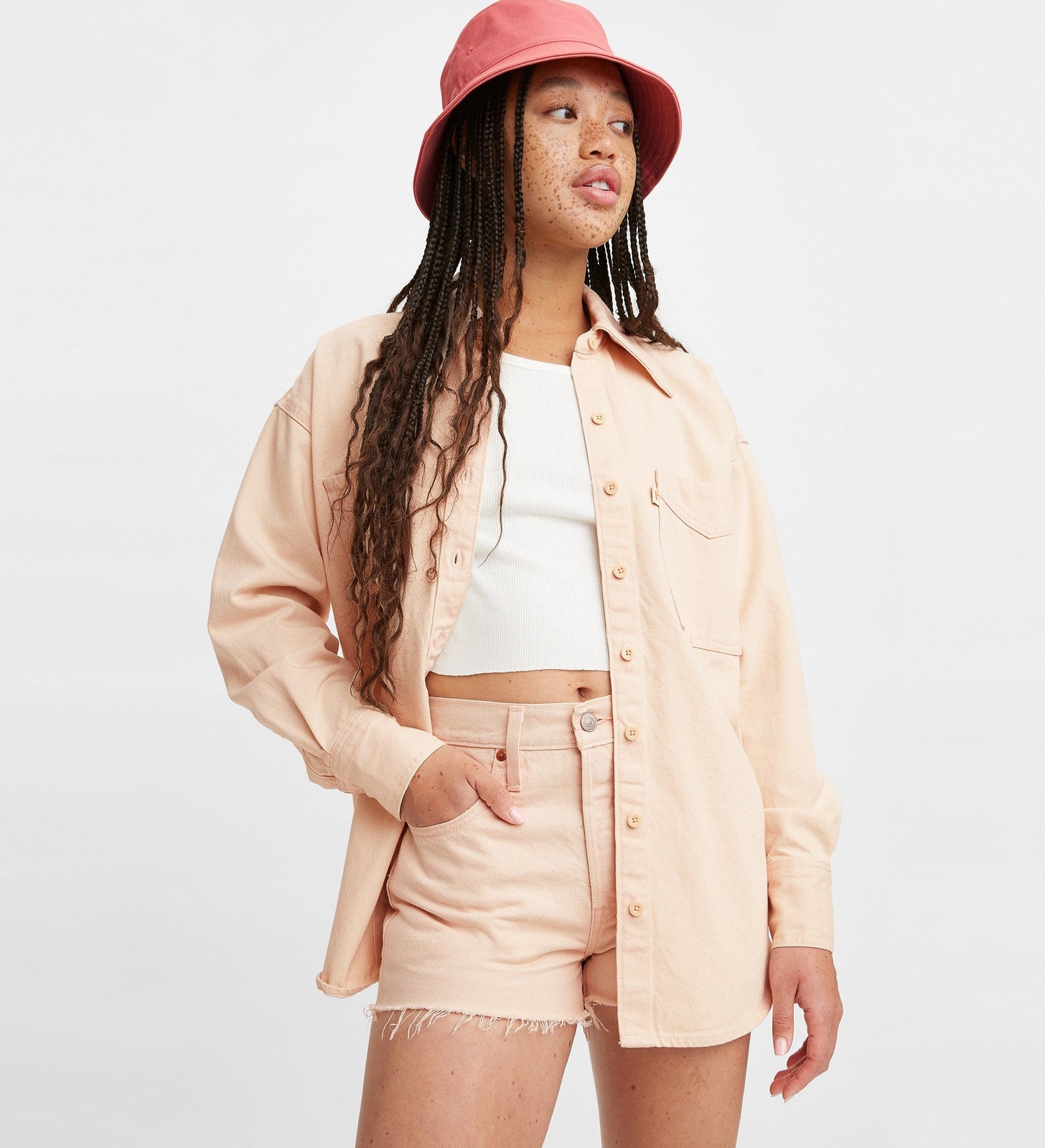 levi's® fresh® 501® 原創高腰牛仔短褲 | 女裝 56327026026- Loquat – Levi's 香港