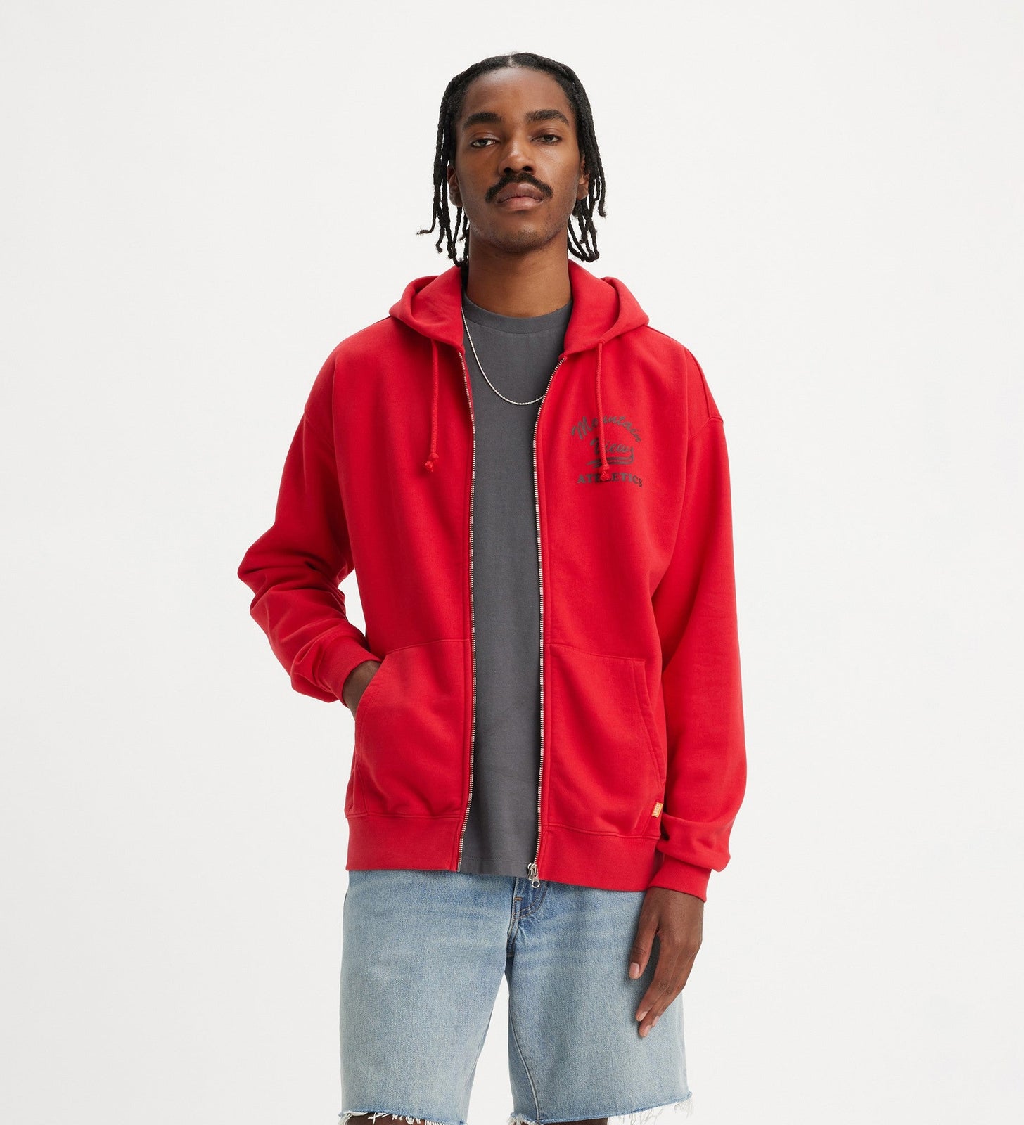 levi's® gold tab™ men's full zip hoodie A37680013S- Urban Red - Red – Levi's Hong Kong