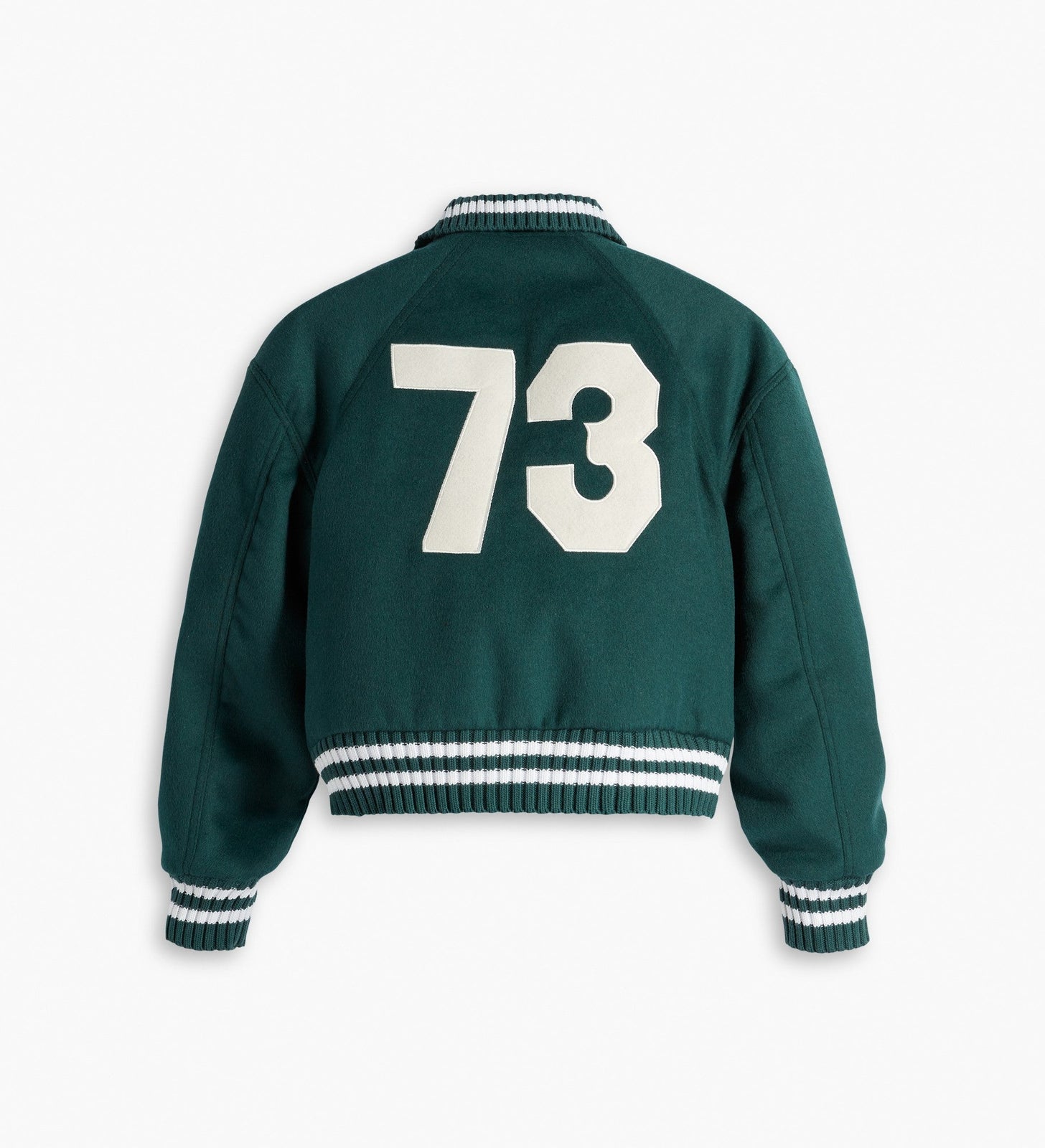 levi's® gold tab™ women's shrunken varsity jacket A59920000S- Yreka 73 Deep Sea Moss – Levi's Hong Kong