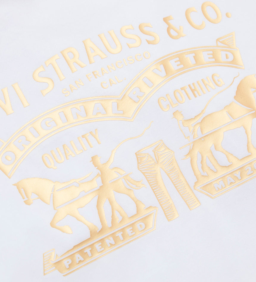 levi's® 2026 新年限定雙馬標準版型t恤 | 男裝 0080Q0000XS- White – Levi's 香港