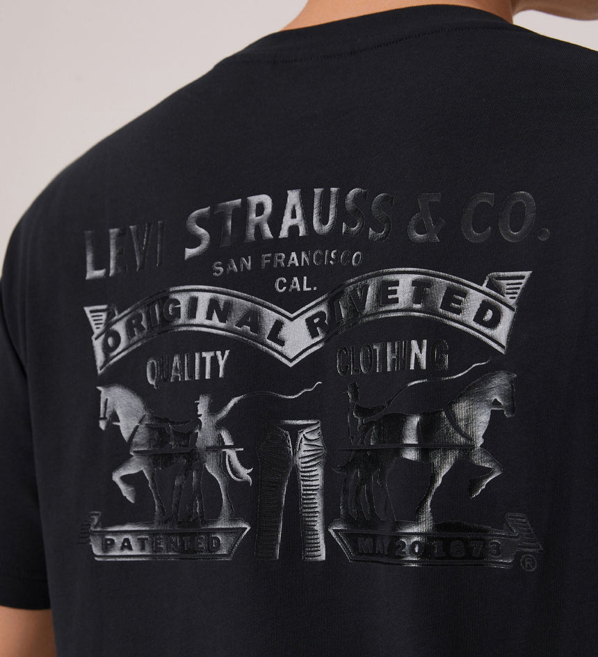 levi's® 2026 新年限定雙馬標準版型t恤 | 男裝 0080Q0001S- Black – Levi's 香港