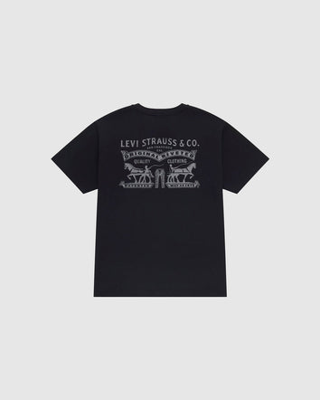 levi's® 2026 新年限定雙馬標準版型t恤 | 男裝 0080Q0001S- Black  – Levi's 香港