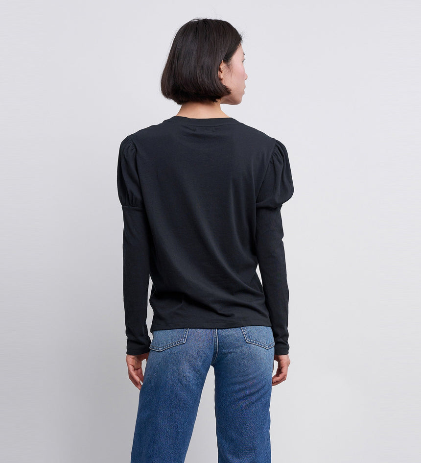 levi's® made & crafted® long sleeve puff tee shirt 189260002XS- Beautiful Black – Levi's Hong Kong