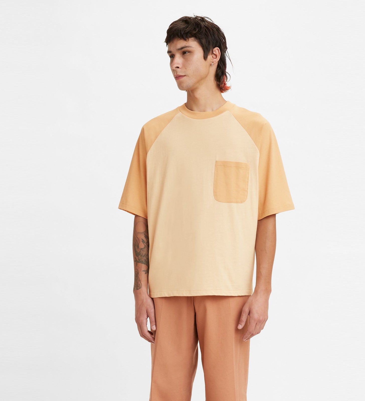 levi's® made & crafted® 男士牛角袖tee A21390000S- Porcini – Levi's 香港