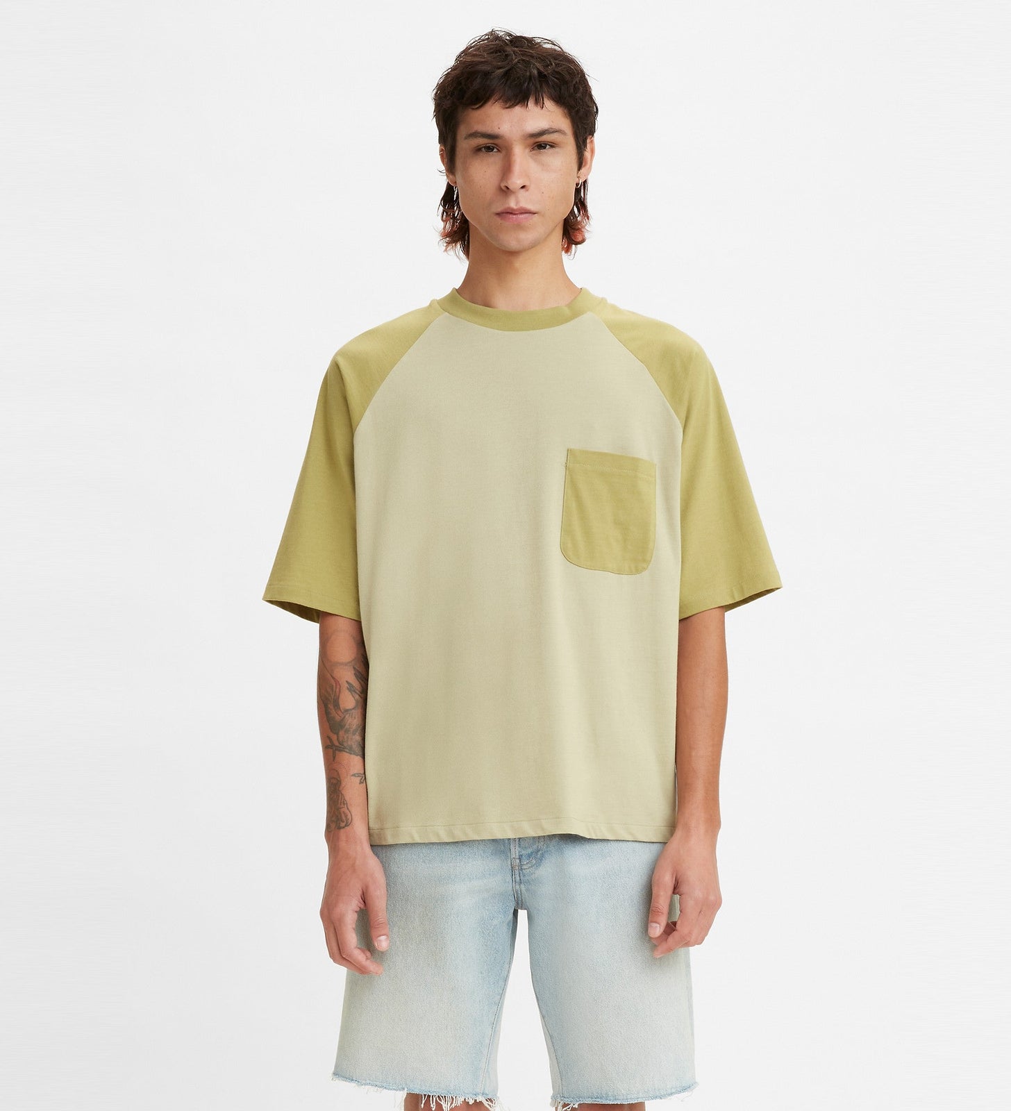 levi's® made & crafted® 男士牛角袖tee A21390002S- Cedar – Levi's 香港