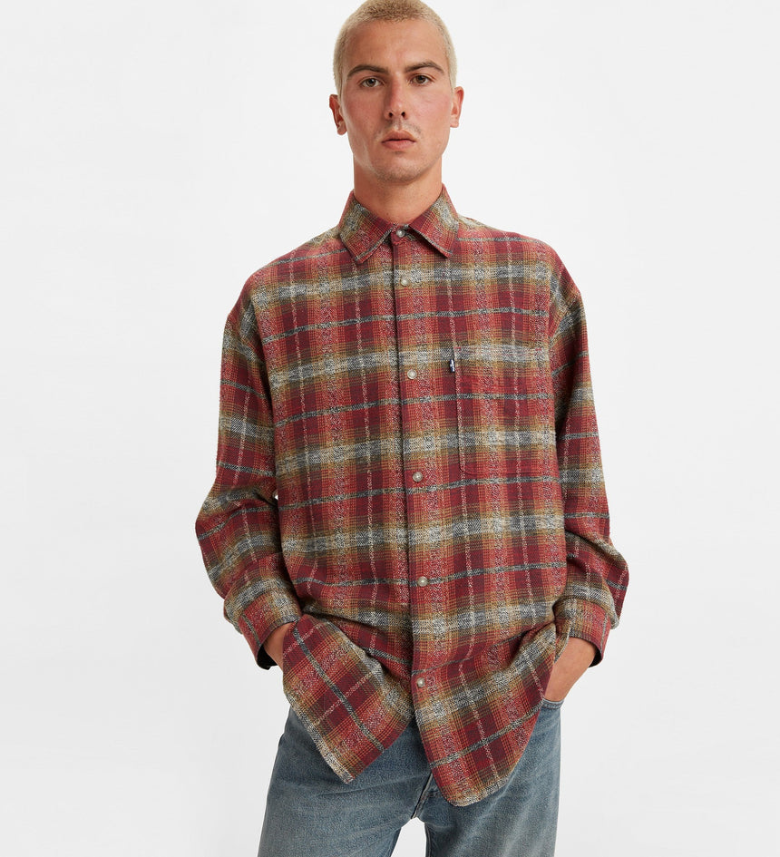 levi's® made & crafted® men's workshop smock shirt A02830000L- Oshima Plaid – Levi's Hong Kong